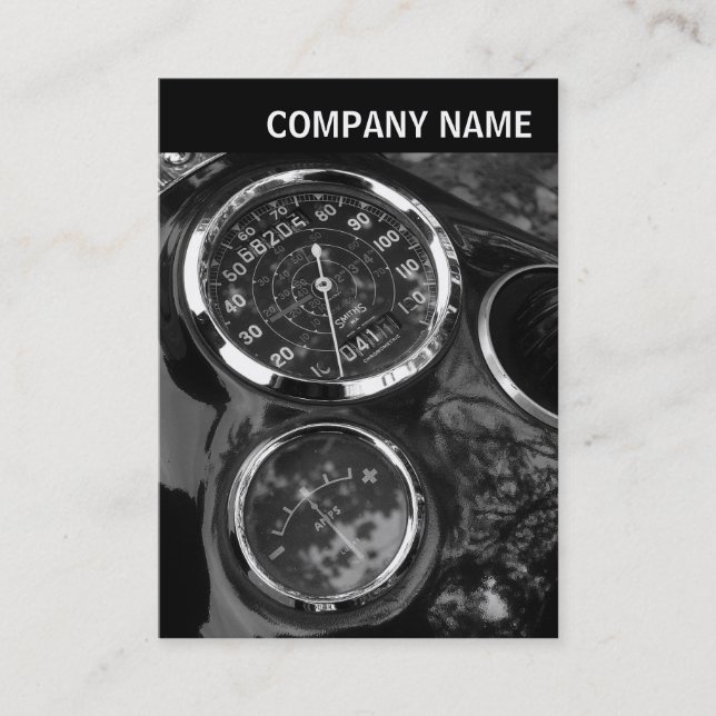 Tarjeta De Visita Encabezado V - Foto - Indicadores de motocicleta c (Anverso)