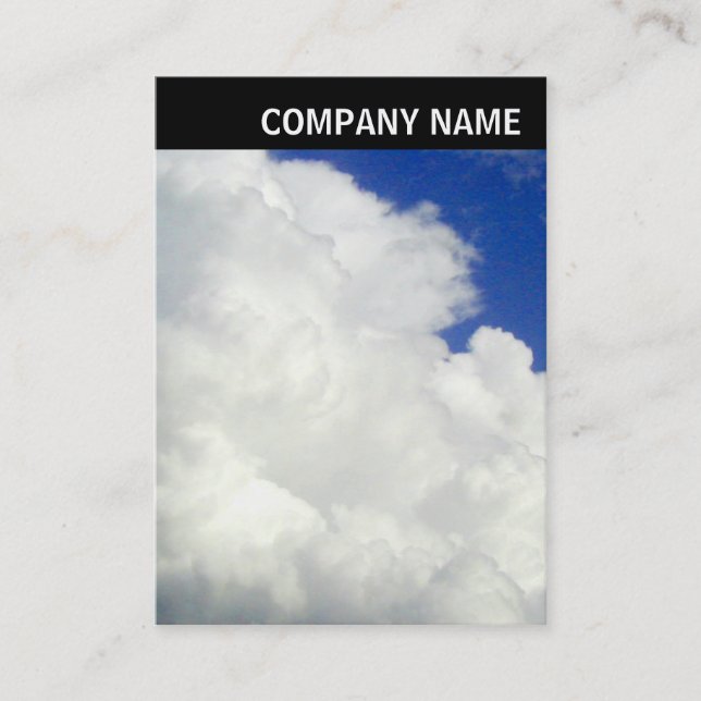 Tarjeta De Visita Encabezado V - Foto - Nubes cúmulas (Anverso)