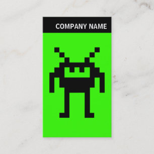 Tarjeta De Visita Encabezado V - Imagen - Nanobot en verde 33FF00