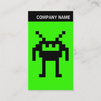 Tarjeta De Visita Encabezado V - Imagen - Nanobot en verde 33FF00