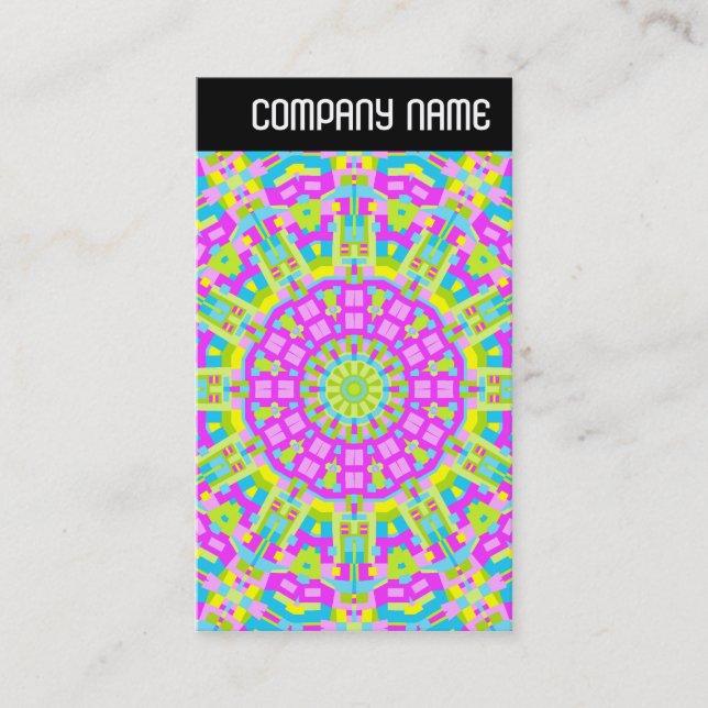 Tarjeta De Visita Encabezado V - Kaleidoscope colorido (Anverso)