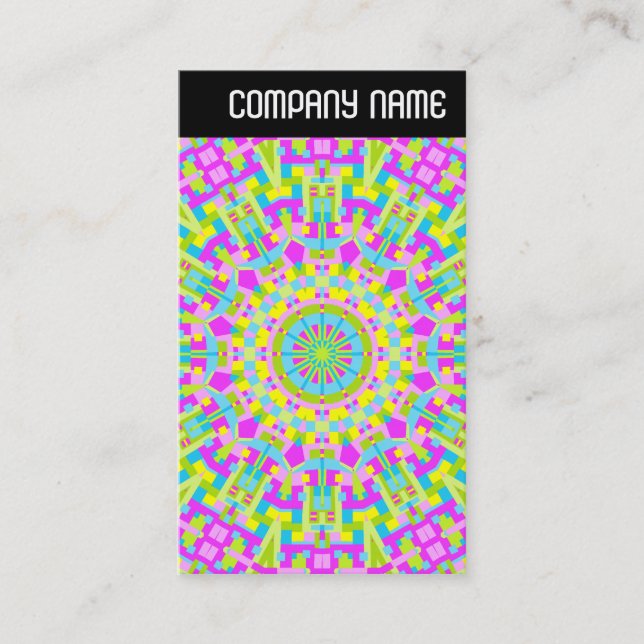 Tarjeta De Visita Encabezado V - Kaleidoscope colorido 05 (Anverso)