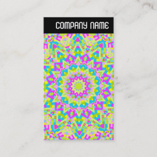 Tarjeta De Visita Encabezado V - Kaleidoscope colorido 07