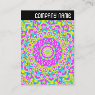 Tarjeta De Visita Encabezado V - Kaleidoscope colorido 08