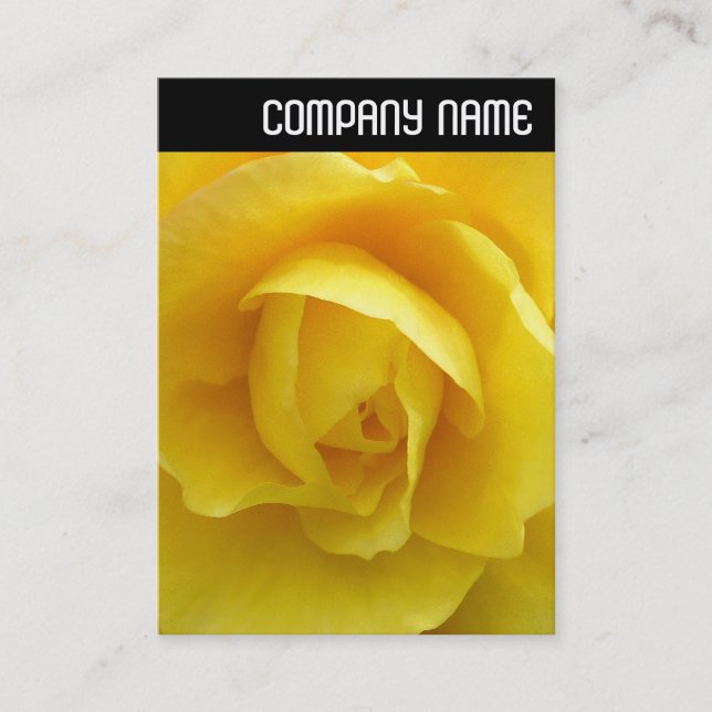 Tarjeta De Visita Encabezado V - Lisianthus amarillo (Anverso)