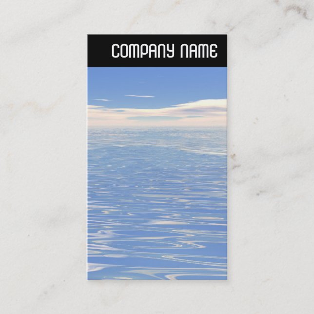 Tarjeta De Visita Encabezado V - Mar y cielo (Anverso)