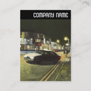 Tarjeta De Visita Encabezado V - Taxi - Pintura de aceite