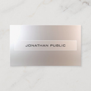Tarjeta De Visita Encantador Glamour Moderno Profesional Elegante