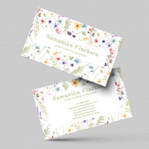 Encantador Patrón de Flores Silvestres en Acuarela