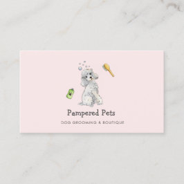 Tarjeta De Visita Encantadora boutique de mascotas para el aseo de p