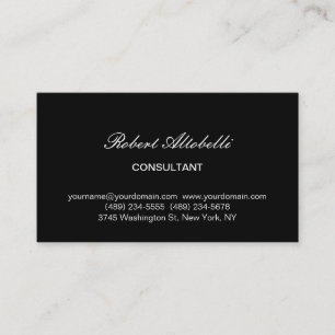 Tarjeta de visita encantadora de guiones blancos y