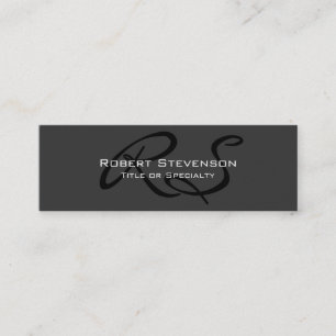 Tarjeta de visita encantadora gris flaca del