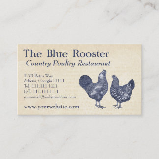 Tarjeta De Visita Encanto de la granja de pollo Wyandotte