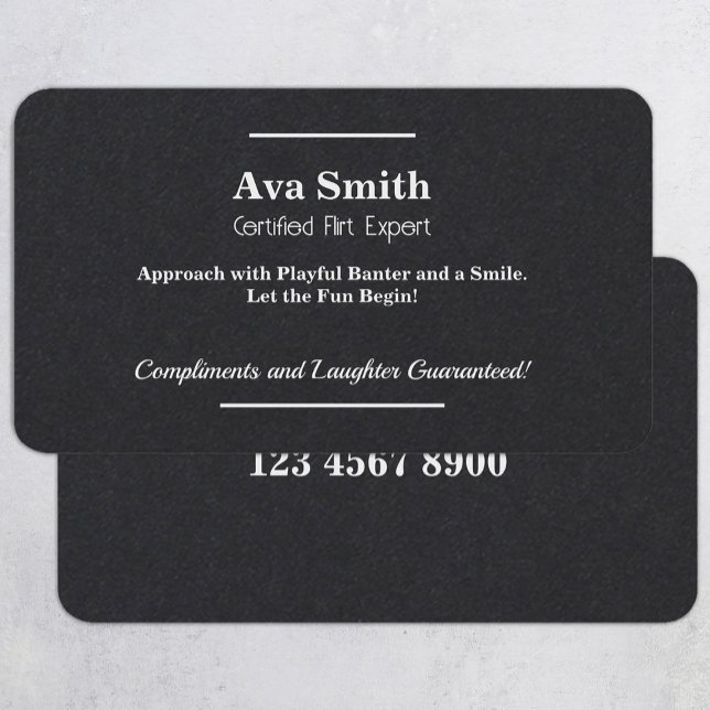 Tarjeta De Visita Encanto de vuelo (Flirting)