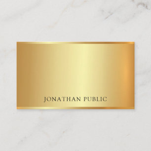 Tarjeta De Visita Encanto moderno profesional Guay del oro de lujo