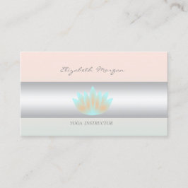 Tarjeta De Visita Encanto Profesional Girly Moderno,Lotus