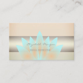 Tarjeta De Visita Encanto Profesional Girly Moderno,Lotus