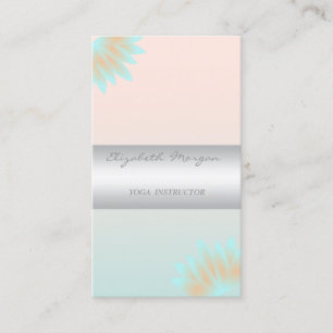 Tarjeta De Visita Encanto Profesional Girly Moderno,Lotus