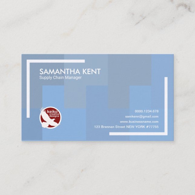 Tarjeta De Visita Encargado de meneo de la cadena de suministro de (Anverso)