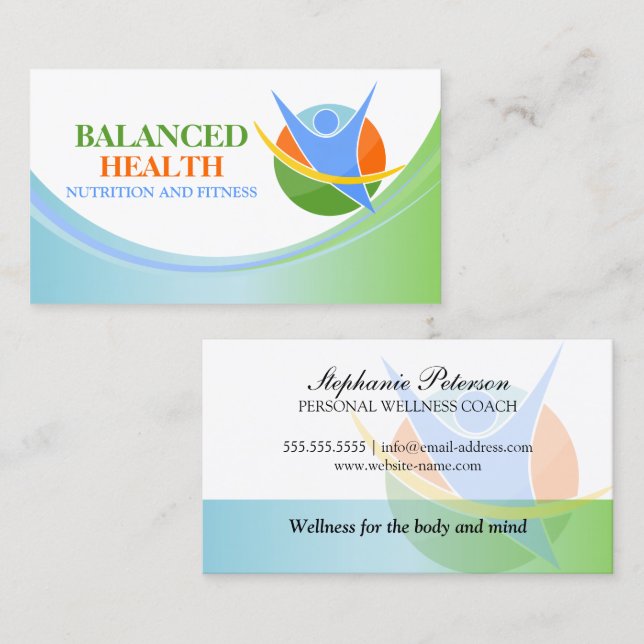 Tarjeta De Visita Encargado de Salud y Bienestar (Anverso / Reverso)