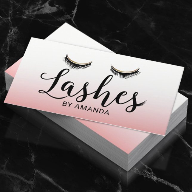 Tarjeta De Visita Encendido Artista de maquillaje Extensión Eyelash  (Subido por el creador)