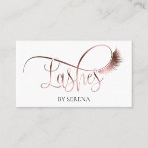 Tarjeta De Visita Encendido Belleza Maquillaje Chica Extensión De La