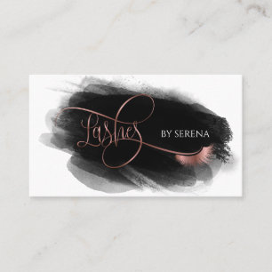 Tarjeta De Visita Encendido Belleza Maquillaje Chica Extensión De La