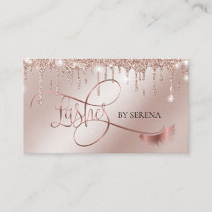 Tarjeta De Visita Encendido Belleza Maquillaje Chica Extensión De La