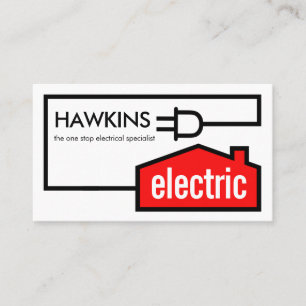 Tarjeta De Visita Enchufe de energía para el hogar Circuito eléctric