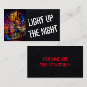 Tarjeta De Visita Enciende La Noche 1 - Vivid Business Card