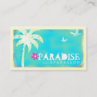 Tarjeta de visita encontrada paraíso de la
