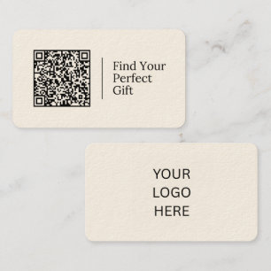 Tarjeta De Visita Encuentra tu regalo perfecto Código QR personali