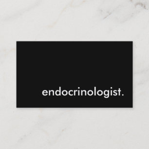 Tarjeta De Visita endocrinólogo.