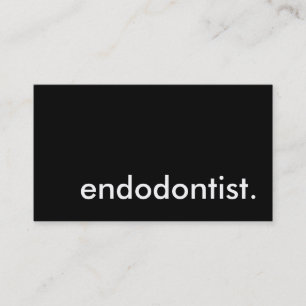 Tarjeta De Visita endodontista. (personalizable de color)