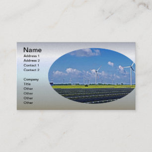 Tarjeta De Visita Energía alternativa - Solar y Viento
