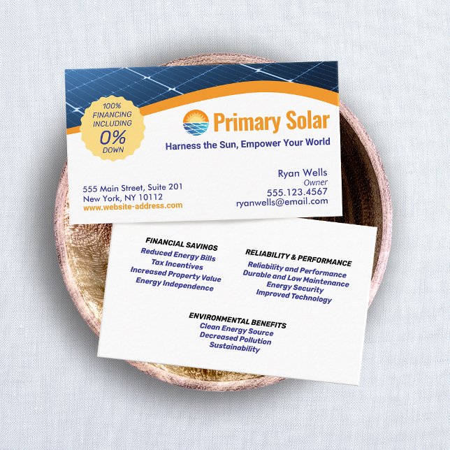 Tarjeta De Visita Energía de paneles solares (Subido por el creador)