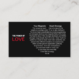 Tarjeta De Visita Energía del corazón magnético