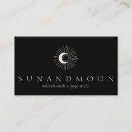 Tarjeta De Visita Energía Negra Sanación Sol Luna Espiritual