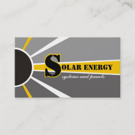 Tarjeta De Visita Energía/Potencia Solar fuentes alternativas