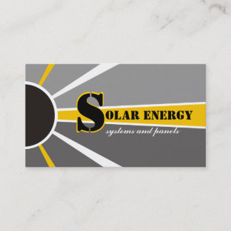 Tarjeta De Visita Energía/Potencia Solar fuentes alternativas