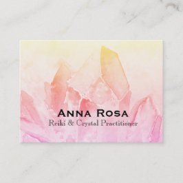 Tarjeta De Visita Energía principal de Reiki de la yoga cristalina