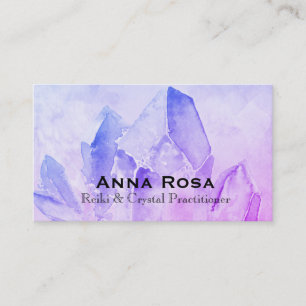 Tarjeta De Visita Energía principal de Reiki de la yoga cristalina