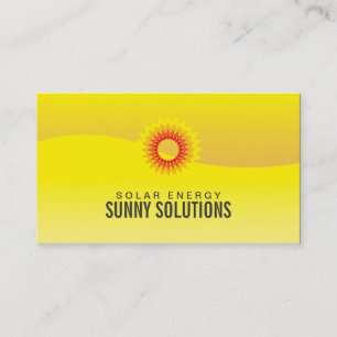 Tarjeta De Visita Energía   Solar