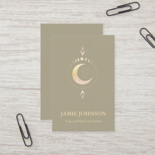 Tarjeta De Visita Energie Heiler Reiki Moon Fase Yoga