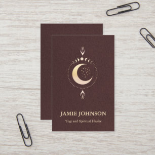 Tarjeta De Visita Energie Heiler Reiki Moon Fase Yoga