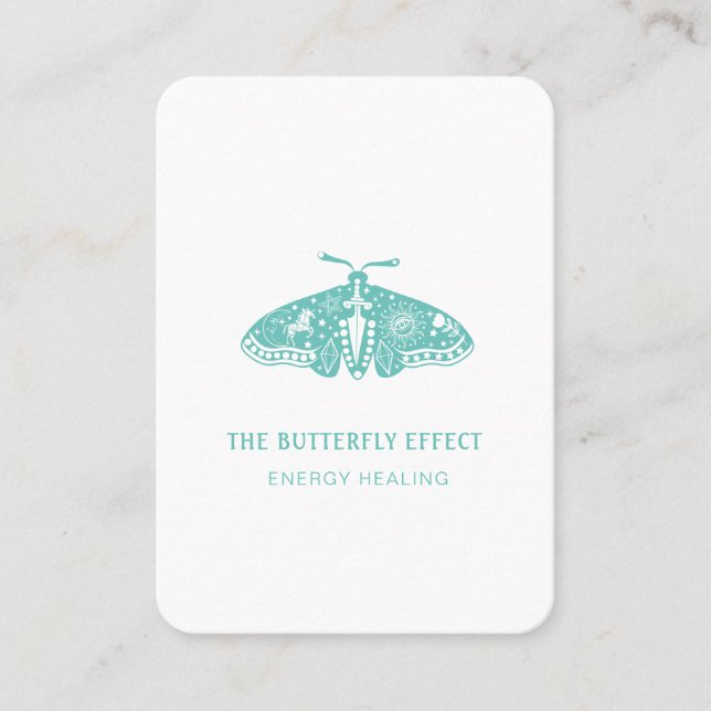 Tarjeta De Visita Energie Heiler Reiki Spiritual (Anverso)