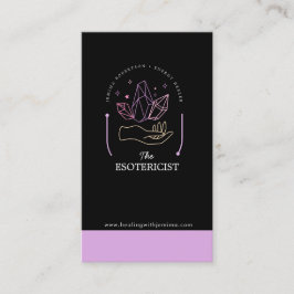 Tarjeta De Visita Energy Healer, Reiki, Tarot, Cristales Esotéricos