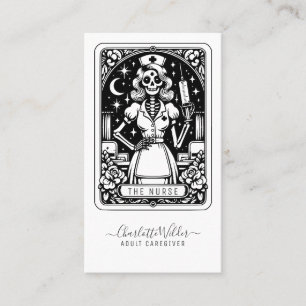 Tarjeta De Visita Enfermera del Tarot Humorístico