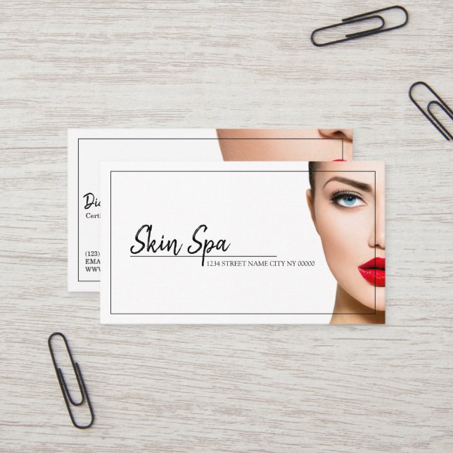 Tarjeta De Visita Enfermera estética, Médico, cirugía estética (Anverso/Reverso In Situ)