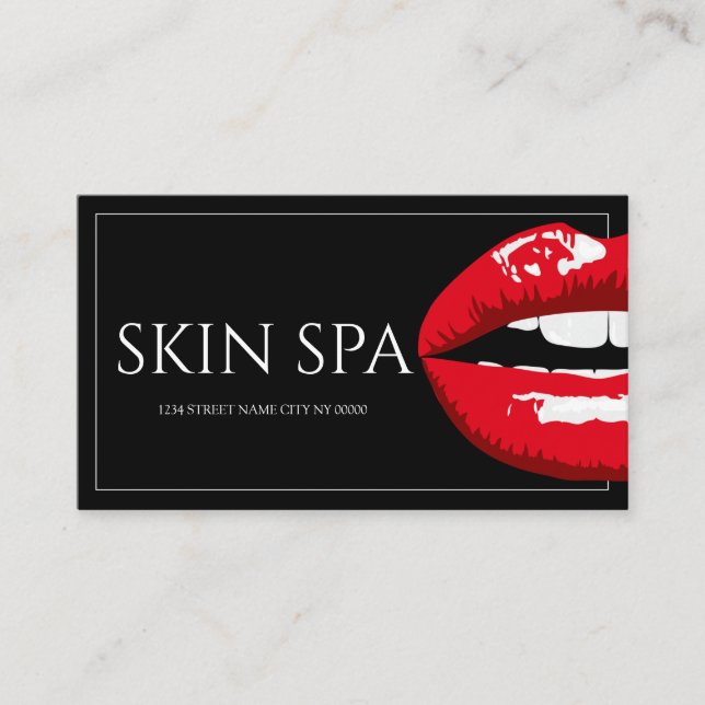 Tarjeta De Visita Enfermera estética moderna, Médico, Cirugía estéti (Anverso)